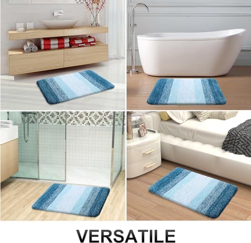 OLANLY Bathroom Runner Rug 47x17, Extra Soft Absorbent Microfiber Bath Rugs - Image 6