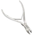 Professional Cuticle Trimmer Nail Cuticle Cutter Stainless Steel Cuticle Nippers with Sharp Blades Clippers Manicure Tools Double Spring for Nail Care Pedicure Nail Tool (Silver)