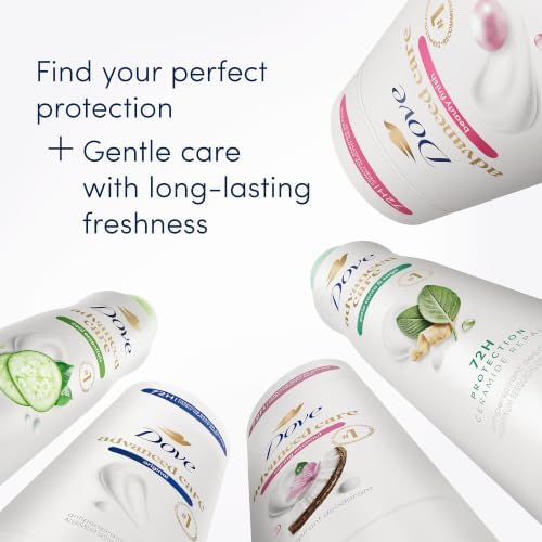 Dove Advanced Care Antiperspirant Deodorant Stick Cool Essentials 4 ct for helping your skin barrier repair after shaving 72 hour odor control and sweat protection with Pro Ceramide Technology 2.6 oz - Image 6
