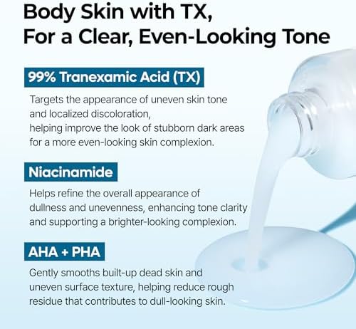 Dr.Melaxin Peel Shot Exfoliating TX-Spray 6.76 fl.oz - 99% Tranexamic Acid and Niacinamide Body Exfoliator Spray for Uneven Skin Tone, AHA PHA Body Peel for Rough Skin, K-Beauty Body Brightening - Image 5