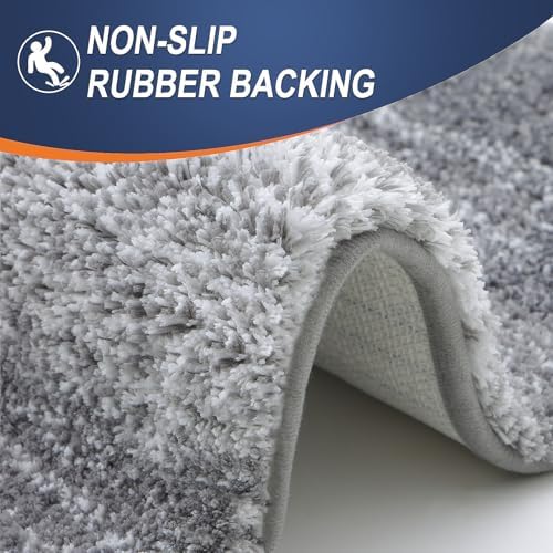 OLANLY Small Bathroom Rugs 30x18, Extra Soft Absorbent Microfiber Bath Rugs - Image 5
