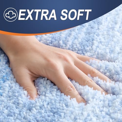OLANLY Bathroom Runner Rug 44x24, Extra Soft Absorbent Microfiber Bath Rugs - Image 3
