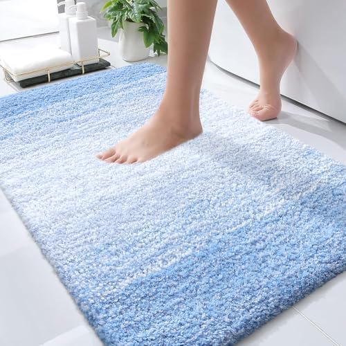 OLANLY Bathroom Rugs Mat 34x21, Extra Soft Absorbent Microfiber Bath Rugs by OLANLY