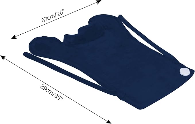 26" x 35" Flannel Neck&Shoulder&Back Heating Pad with 12 Temperature Settings&Countdown Timer, Pain Relief for Back/Neck/Shoulders/Menstrual Pain(Navy Blue)