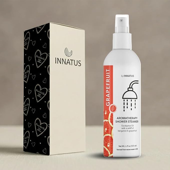 Soothing Shower Spray – 4oz Aromatherapy Shower Steamer Mist for a Spa-Like Experience – Relieves Stress & Elevates Your Shower – All-Natural Essential Oils (Grapefruit)