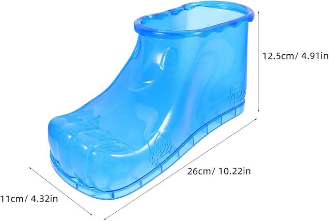 FRCOLOR Foot Soaking Shoes Portable Foot Spa Slippers with Massage Design Comfortable Bath Boots for Home Soak and Relaxation 10.24X4.92X10.24 Inches