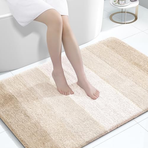 OLANLY Large Bathroom Rugs 44x32, Extra Soft Absorbent Microfiber Bath Rugs by OLANLY