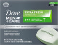 DOVE MEN + CARE 3 in 1 Bar Cleanser for Body, Face, and Shaving Extra Fresh Body and Facial Cleanser More Moisturizing Than Bar Soap to Clean & Hydrate Skin 3.75 Ounce (Pack of 72) by DoveMenCare