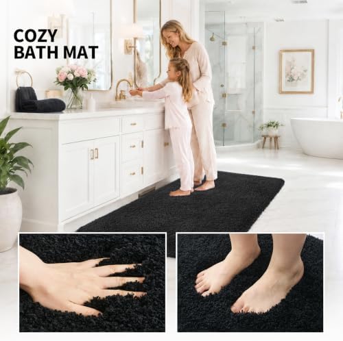 ILANGO Bathroom Rugs 70" × 24", Extra Soft Absorbent Microfiber Bath Rugs - Image 5