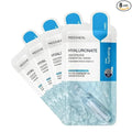 Mediheal Best Korean Hyaluronate Watermide Essential Face Mask - Hydrating and Moisturizing Sheet Masks With Hyalu Active 3x For All Skin Types (4 Count) (Pack of 2)