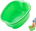 Ytterbium Foot Soaking Bath Basin, Large Massage Foot Soaking Tub, Plastic Home Spa Pedicure Bucket, Relaxation & Stress Relief, Suitable for Women & Men (Dark Green)