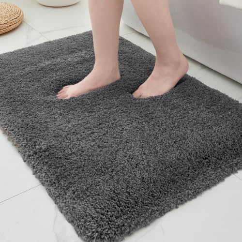 ILANGO Bathroom Rugs 24" × 17", Extra Soft Absorbent Microfiber Bath Rugs by ILANGO