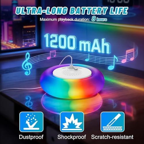 2 Pack Floating Pool Lights with Bluetooth Pool Speaker - Image 6