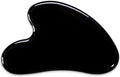 Gua Sha Jade Stone Gua Sha Massage Tool, Guasha Tool for Face and Body Skin Massage. Tools for SPA Acupuncture, Pink Stone for Body Face Neck and Eye, Skin Care Gift for Woman (Black)