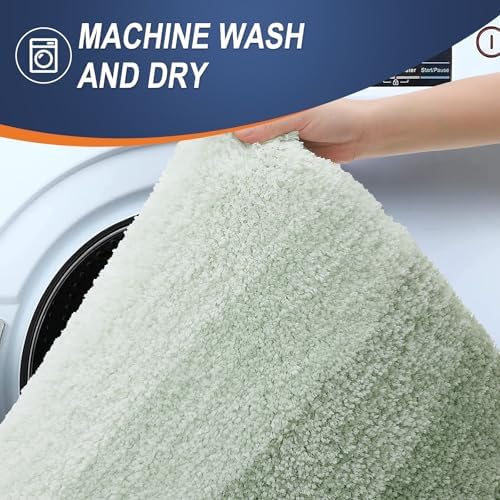 OLANLY Small Bathroom Rugs 24x16, Extra Soft Absorbent Microfiber Bath Rugs - Image 6