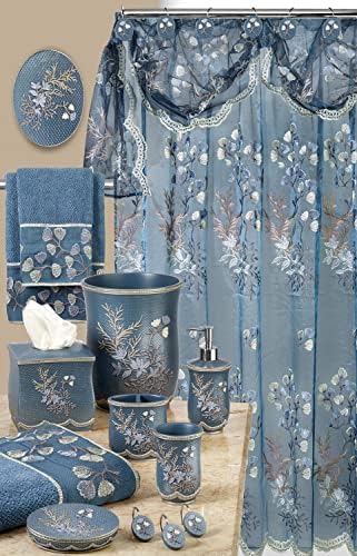 Zahari Home Capri Modern Bathroom Towel Set - 3 Piece Set, Bath Towel, Hand Towel and Wash Towel - Classic Luxury Contemporary Decor - Beautiful Bath Ensemble - Unique Royal Blue - Image 5