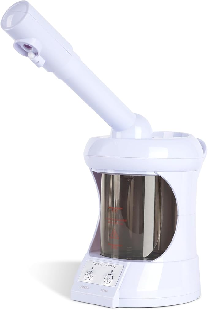Table Facial Steamer, Face Steamer with Extendable Arm Nano Ionic Steamer for Home Salon Spa or Personal Care
