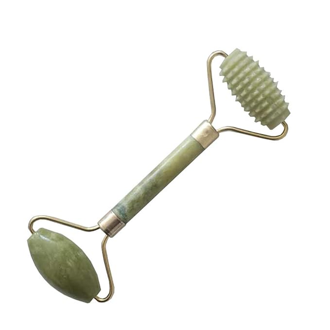 Magik 1-3 Pack Jade Roller Gua Sha Massager Face Body Eye Neck Tool Xiuyu Anti Aging Wrinkle Remover (1 Pack, Ridged Roller)