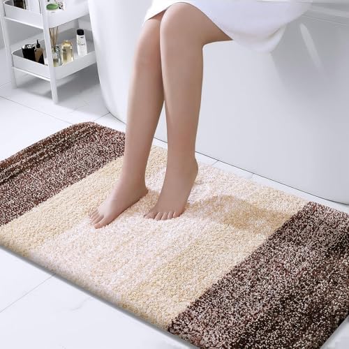 OLANLY Bathroom Runner Rug 44x24, Extra Soft Absorbent Microfiber Bath Rugs by OLANLY