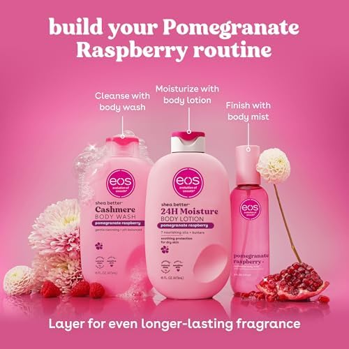 eos Essentials Bundle - Body Wash, Body Mist, Body Lotion - Pomegranate Raspberry - Image 6