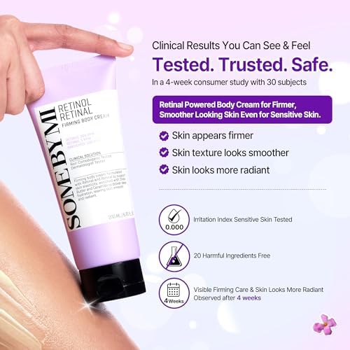 SOME BY MI Retinol Retinal Firming Body Cream 6.76 fl oz – Body Lotion for Crepey Skin, Loose Skin & Dry Skin – Hydrating Smoothing Glow Body Moisturizer Korean Skincare - Image 5