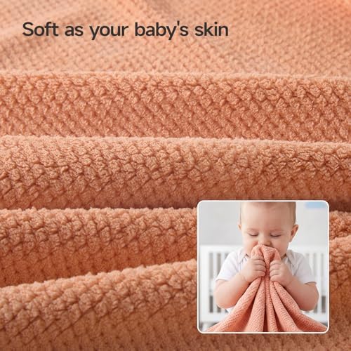 REDKISS Ultra Soft 6 Piece Towel Set, Premium Towels for Bathroom, Highly Absorbent, Quick Dry, Lightweight Bath Towels Set Collection, Includes 2 Bath Towels, 2 Hand Towels, 2 Washcloths, Orange - Image 5