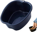 Ytterbium Foot Soaking Bath Basin, Large Massage Foot Soaking Tub, Plastic Home Spa Pedicure Bucket, Relaxation & Stress Relief, Suitable for Women & Men (Black)