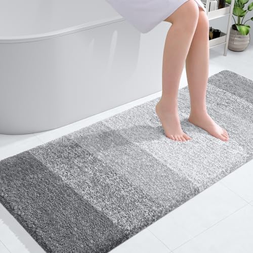 OLANLY Bathroom Runner Rug 40x24, Extra Soft Absorbent Microfiber Bath Rugs by OLANLY