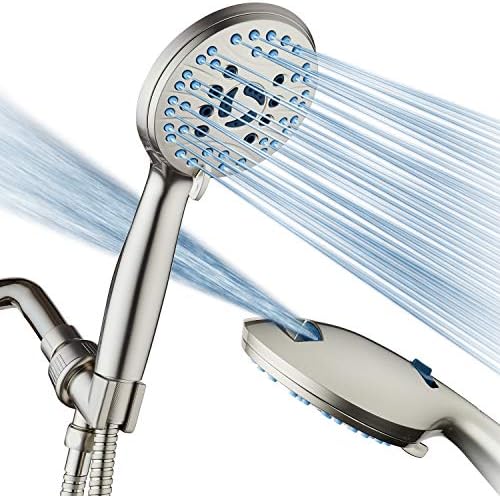 AquaCare 8-mode High Pressure Handheld Shower Head with 2-mode Power Wash by HotelSpa