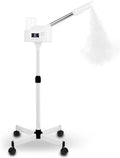 Professional Facial Steamer, Hot Mist Spray, Timer Function for Deep Hydration, Height Adjustable Face Steamer on Wheels and Rotatable Nozzle for Salon Spa Home Use