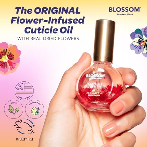 Blossom Cuticle Oil for Nails, Scented Nail Oil Cuticle Care, 0.5 fl. oz - Image 3