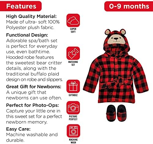 Rising Star Baby Toddler Robe Or Kids Robe for Girls and Boys - Kids & Baby Bath Robe Spa Set with Washcloth or Slippers - Image 3