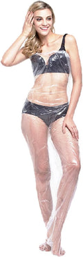 ZMDREAM Disposable Plastic Body Wraps Unisex PE Sauna Bath Suit for Far Infrared Full Body Coverage
