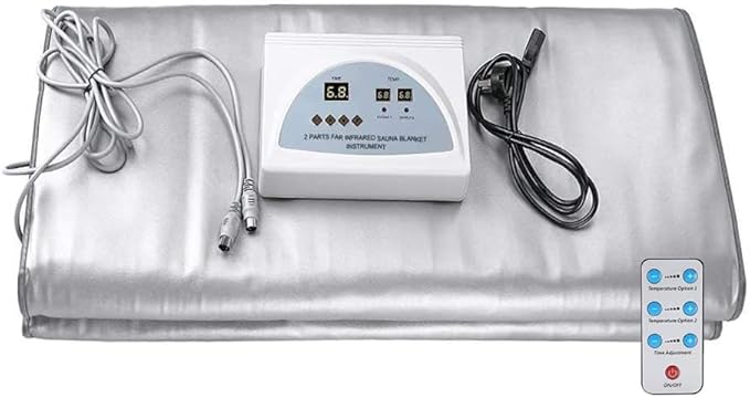 Sauna Blanket Professional Fitness Machine Portable Full Size Infrared Home Spa for Detox, Relaxation