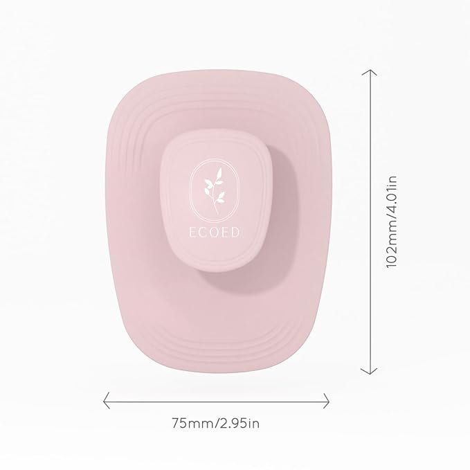 ecoed 2 PC Scalp Massager Shampoo Brush, Scalp Scrubber & Exfoliator for Dandruff Removal, Wet & Dry and Detangler for Men and Women, Suitable for Short Medium Hair (Pink)