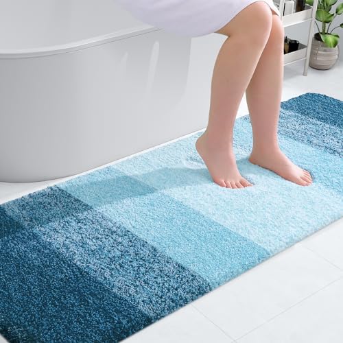 OLANLY Bathroom Runner Rug 70x24, Extra Soft Absorbent Microfiber Bath Rugs by OLANLY