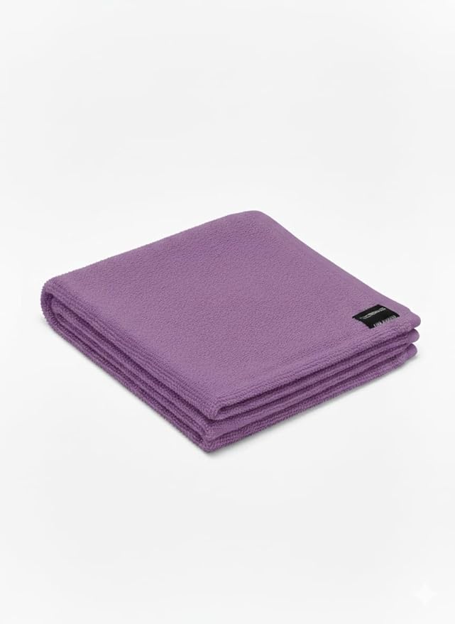 KEEPOZ Cotton Hair Towel Quick Dry Hair Towel Hair Drying Towels Suitable for All Kinds of Hair Ultra Absorbent Long and Thick Hair 26X40inch (Lilac)