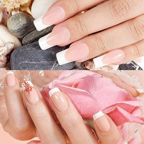Maitys 2 Pcs White Nail Pencil with Sharpener, Under Nail French Manicure - Image 6