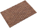Bath Mat Bathroom Rugs Floor Wood Shower Bathtub Waterproof Non Slip Accessories 16x24 Inch Easy to Clean, Walnut, 1 pc by Fovlaurs