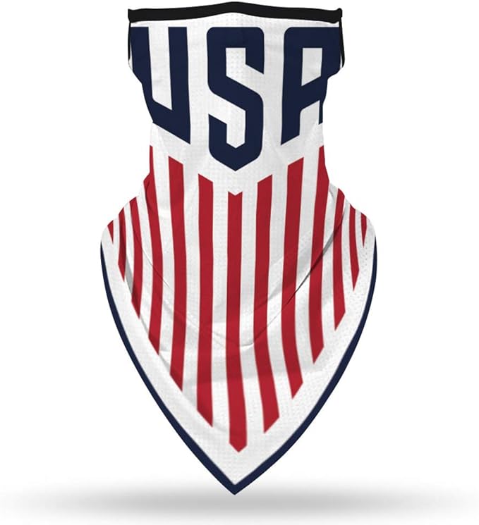 YAYOUREL Neck Gaiter Face Mask Bandanas for Men Women UV Face Scarf Cover Ear Loop Hole Facemask for Fishing Running Cycling