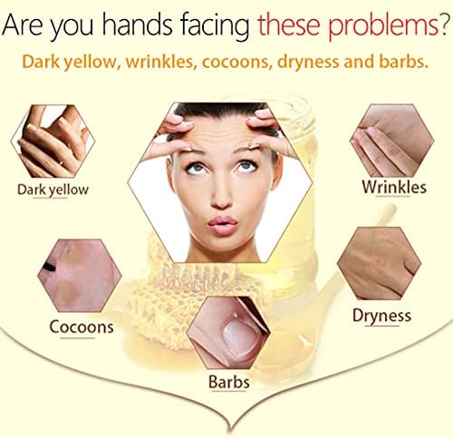 Hand Mask Milk Honey Peel Off Hand Wax Moisturizing Hydrating Nourishing Exfoliating Hand Film Hands Care paraffin110g - Image 3