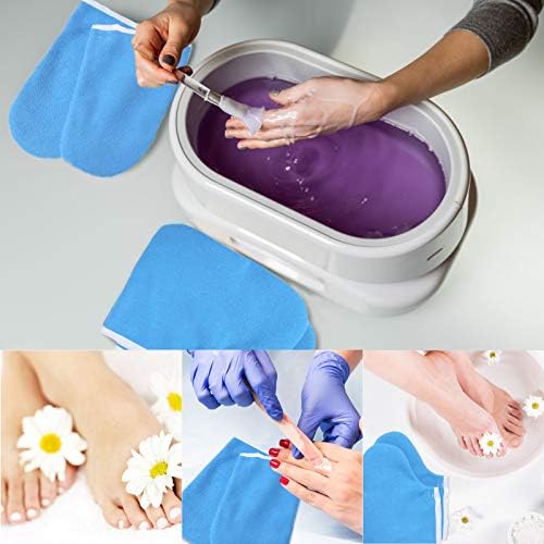 Geyoga 204 Pcs Paraffin Wax Bath Set with Cloth Gloves and Booties - Image 7