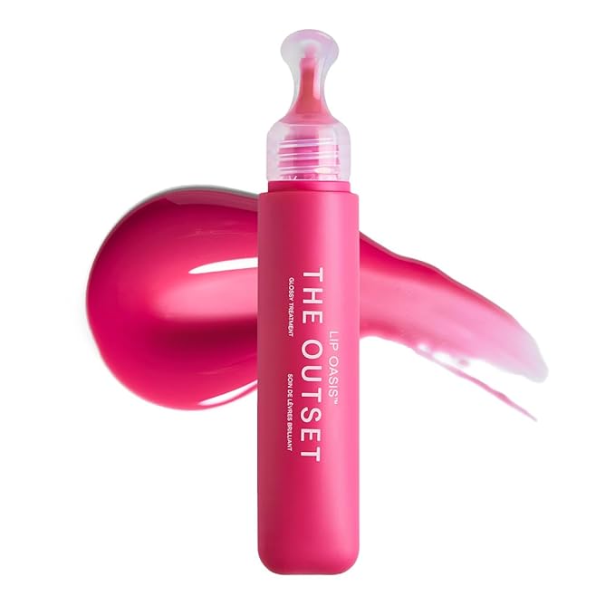 The Outset Lip Oasis Hydrating Lip Balm, Glossy Moisturizing Lip Treatment for Dry, Sensitive Lips, Clean, Vegan & Gluten-Free, Daiquiri, 0.3 oz