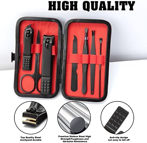 NZKNP Manicure Set Gifts for Men Christmas Stocking Stuffers Gifts for Dad Husband Teen Boys Grooming Tools Kit Santa Claus Xmas Under 10 Dollars Womens Gift - Image 3