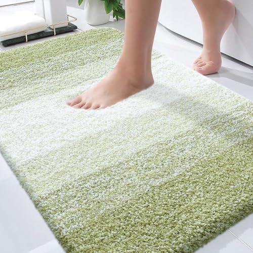 OLANLY Bathroom Rugs Mat 34x21, Extra Soft Absorbent Microfiber Bath Rugs by OLANLY