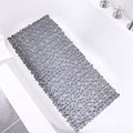 Pebble Shower Mat for Bathtub Non Slip Mat 35"X16" with Suction Cups,Grey by HOME
