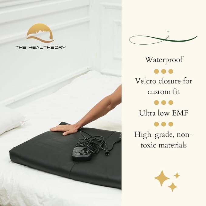Refresh Infrared Sauna Blanket – Far Infrared Heat Therapy Blanket for Detox & Relaxation, Personal Home Sauna for Up to 150°F, Extra Long (6ft7in) FIR Thermal Blanket