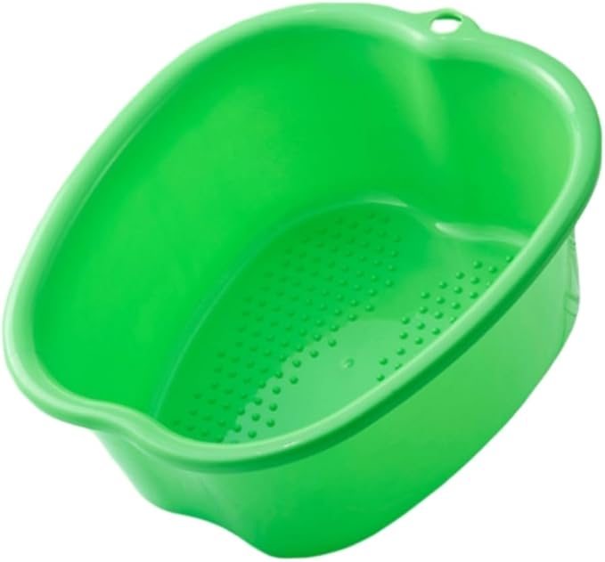 Ytterbium Foot Soaking Bath Basin, Large Massage Foot Soaking Tub, Plastic Home Spa Pedicure Bucket, Relaxation & Stress Relief, Suitable for Women & Men (Dark Green)
