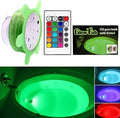 Underwater Remote Controlled LED Color Changing Light for Bathtub or spa - Battery Operated - Size 2.75 in. by BurlyEffects