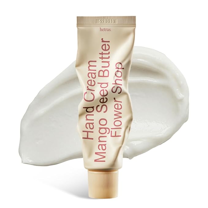 hetras Perfume Hand Cream 1.69 oz., Flower Shop - Soft Floral Scent, Moisturizer for Dry Skin, Fast-Absorbing Hand Cream, Non-Greasy, Travel Size, Aesthetic Design, Long-Lasting Fragrance, Gift-Worthy
